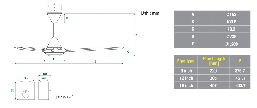 Kdk M48sg Ceiling Fan