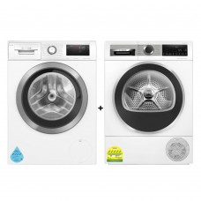 (Bundle) Bosch WAU28PH0SG Series 6 Front Load Washing Machine + WQG24570SG Series 6 Heat Pump Dryer (9kg)