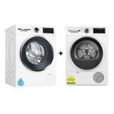 (Bundle) Bosch WGG234E0SG Series 6 Front Load Washing Machine (8kg) + WQG24200SG Series 6 Heat Pump Dryer (9kg)