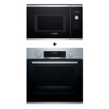 (Bundle) Bosch HIJ557YS0M Series 6 Built-in Oven (66L) + BEL554MS0K Series 6 Built-in Microwave Oven (25L)