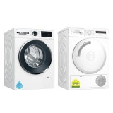 (Bundle) Bosch WGG244A0SG Series 6 Washing Machine (9kg)(4 Ticks) + WTH83008SG Series 4 Heat Pump Dryer (8kg)(5 Ticks)