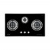 Brandt TG2293BBP (PUB)(Battery Ignition) 3 Burner Gas Hob (90cm)(Black)