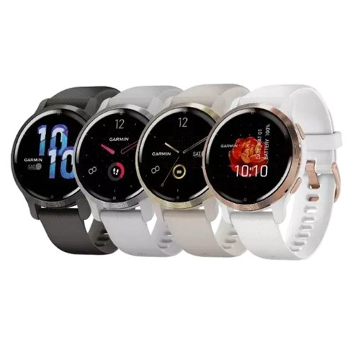 Garmin Venu 2S Ladies' Cream Silicone Strap Smartwatch