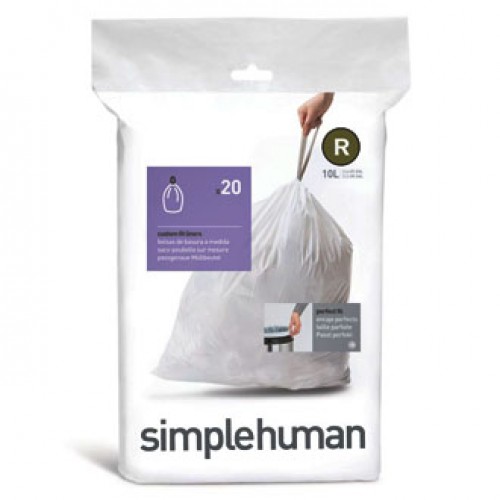 Simplehuman CW0201 Custom Fit Trash Can Liners (Code R)