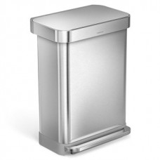 Simplehuman CW2023 Rectangular Step Can with Liner Pocket (55L)