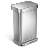 Simplehuman CW2024 Rectangular Step Can with Liner Pocket (45L)