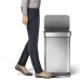 Simplehuman CW2024 Rectangular Step Can with Liner Pocket (45L)