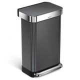 Simplehuman CW2053 Rectangluar Step Can with Liner Pocket (45L)